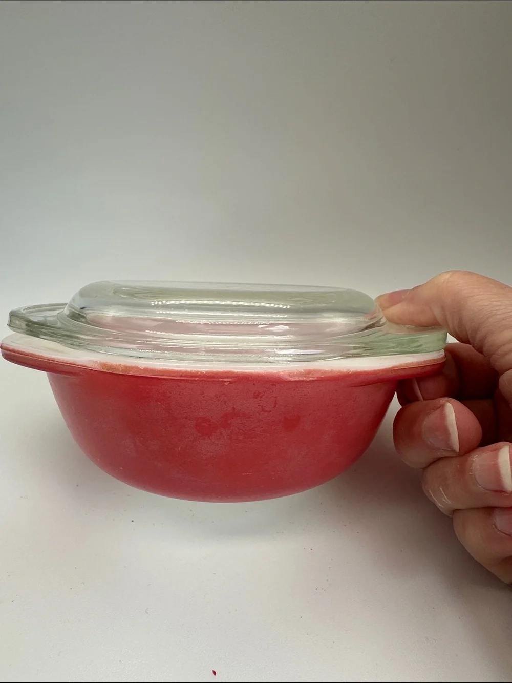 Vintage Pyrex #080 Flamingo Pink 1950s 8 oz Individual Casserole w/ lid 🦩
